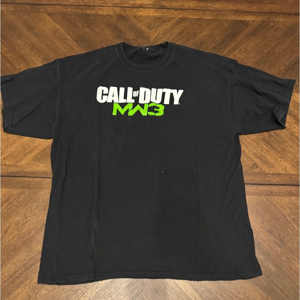 Call of Duty MW3 Modern Warfare 3 T-Shirt Mens XL Black Video Game Promo Tee